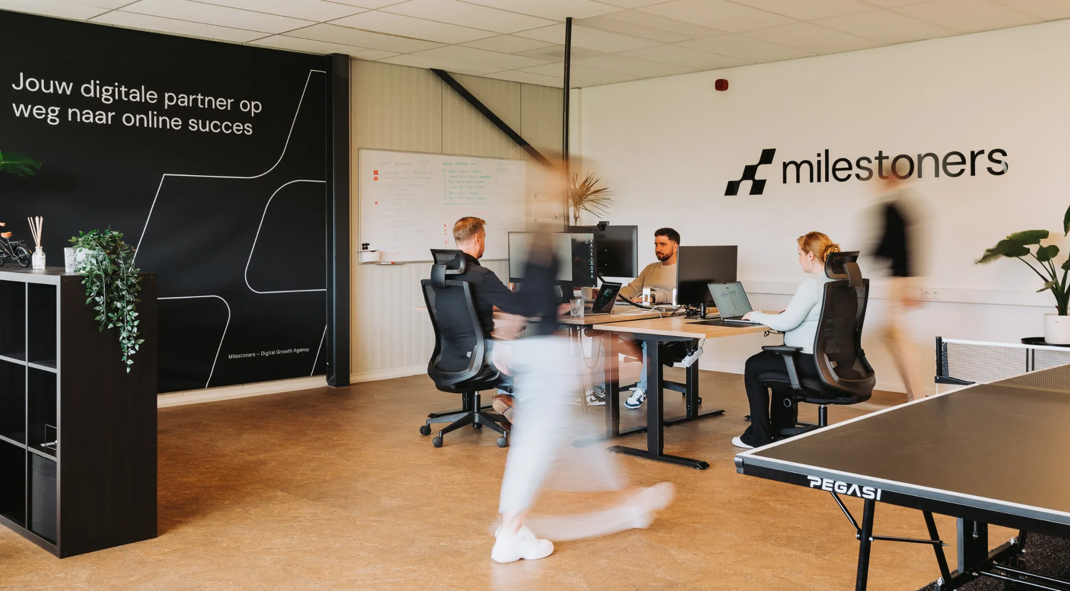 Milestoners kantoor.